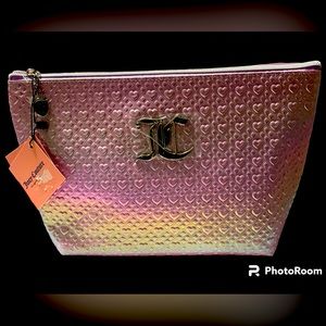 NWT•Juicy Couture iridescent cosmetic bag w/bonus